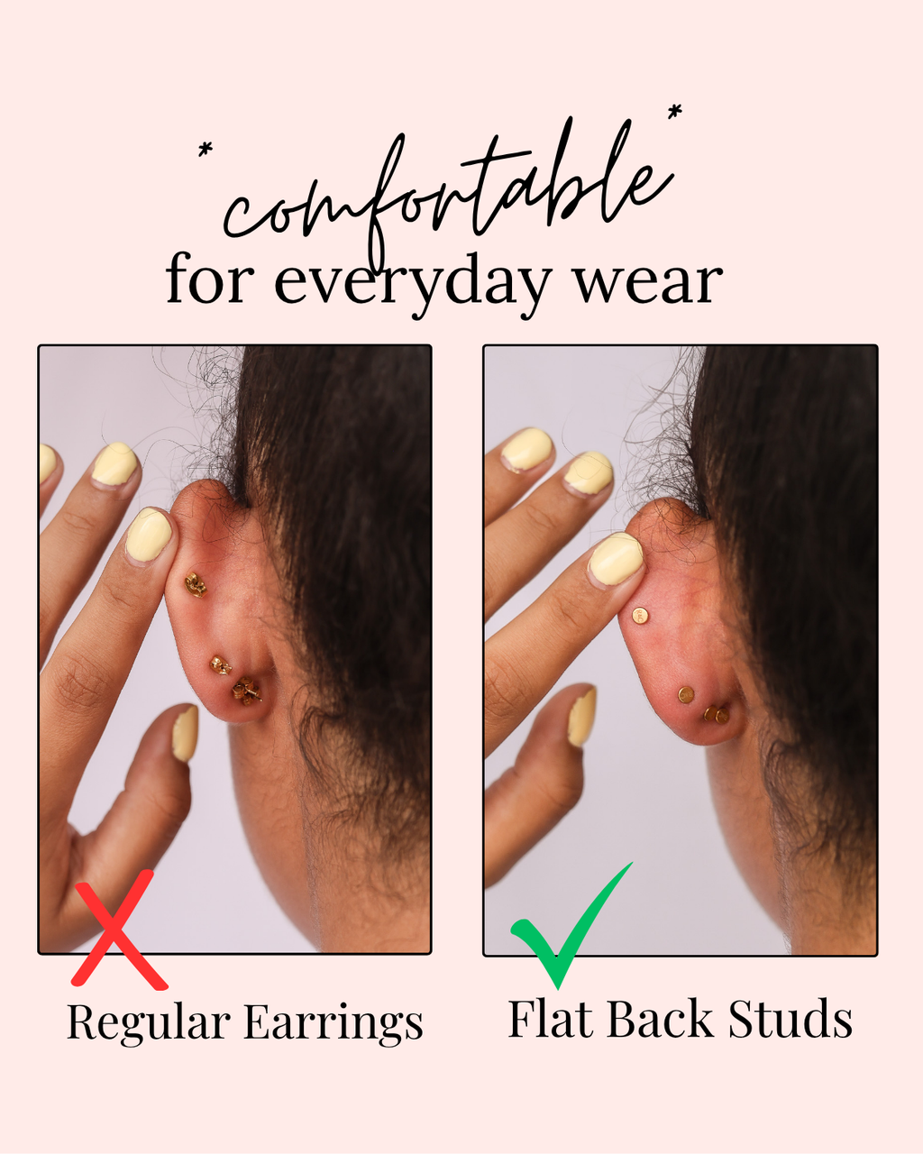 Marquise Flat Back Stud